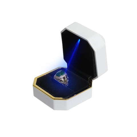 Octagonal LED Light Ring Box Jewelry Packaging