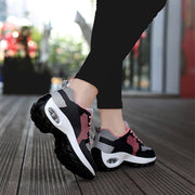 Mesh Slip On Air Cushion Shoes Women Comfortable Breathable Increased Sneakers