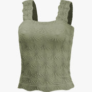 Square Collar Sports Underwear Jacquard Vest