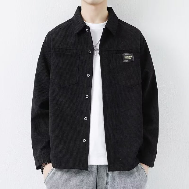 Corduroy Jacket Men's Casual Long-sleeved Shirt