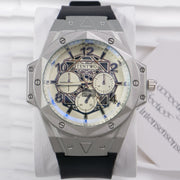 Men's Leather Strap Sports Pointer Quartz Watch