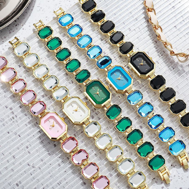 Stone Color Emerald Niche High-grade Affordable Luxury Bracelet
