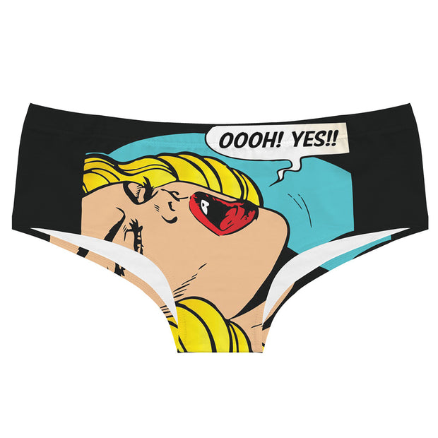 Alphabet Cartoon Tentacle Printed Seamless And Breathable Women's Underwear