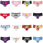 Alphabet Cartoon Tentacle Printed Seamless And Breathable Women's Underwear