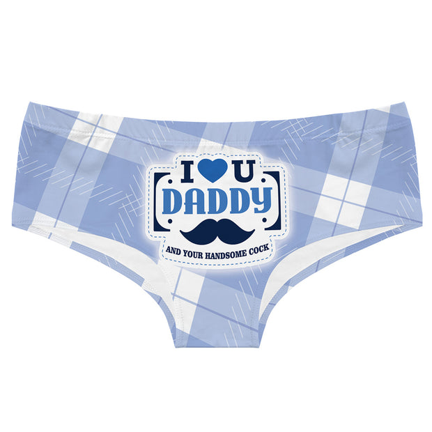 Alphabet Cartoon Tentacle Printed Seamless And Breathable Women's Underwear