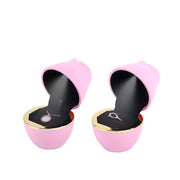 Creative Roses Shape LED Light Jewelry Packing Box Ring Ornament Storage Gift Box