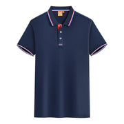 Summer Lapel Short Sleeve Polo Shirt
