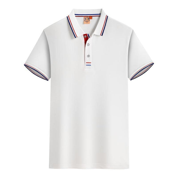 Summer Lapel Short Sleeve Polo Shirt