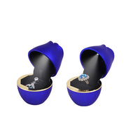 Creative Roses Shape LED Light Jewelry Packing Box Ring Ornament Storage Gift Box