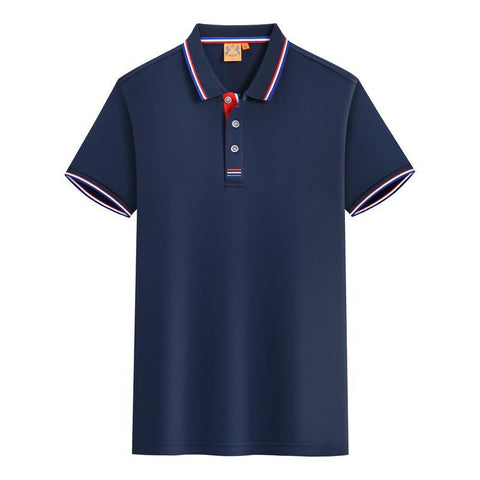 Summer Lapel Short Sleeve Polo Shirt