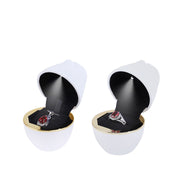 Creative Roses Shape LED Light Jewelry Packing Box Ring Ornament Storage Gift Box